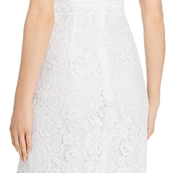 Nanette Lepore White Lace Mermaid Midi Dress Sz. 4 - Picture 8 of 12